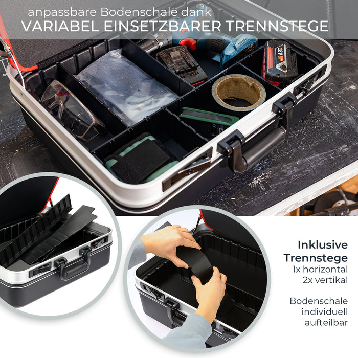 Werkzeugkoffer aus ABS Kunststoff von HMF