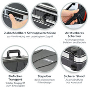 Werkzeugkoffer aus ABS Kunststoff von HMF