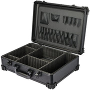 HMF Werkzeugkoffer mit Rasterschaumstoff 15701-02 schwarz