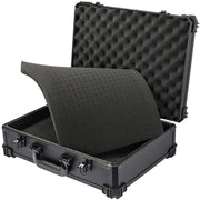 HMF Werkzeugkoffer mit Rasterschaumstoff 15701-02 schwarz