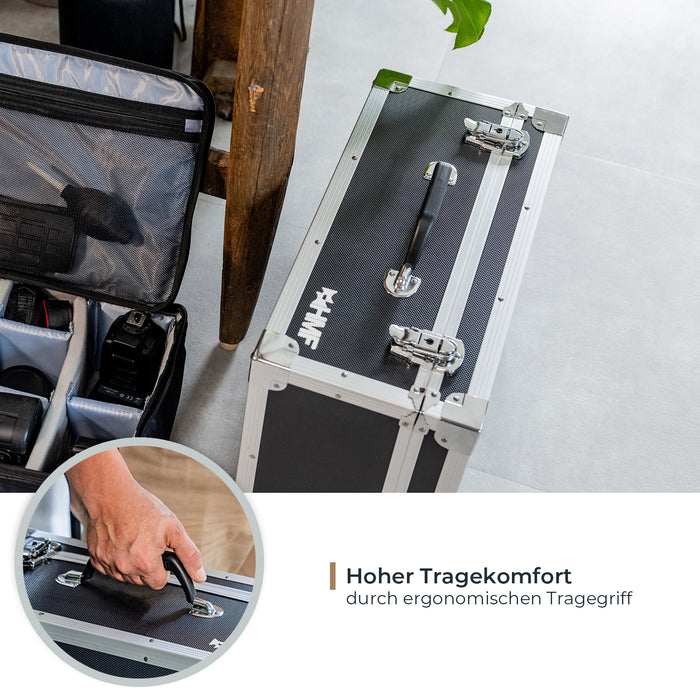 Aufbewahrungskoffer oder Transportkoffer mit Aluminiumrahmen von HMF