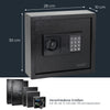 HMF Schlüsseltresor mit Elektronikschloss mit 30 Haken in Schwarz