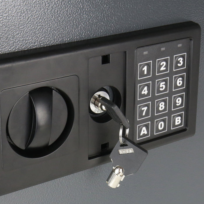 HMF Schlüsseltresor mit Elektronikschloss mit 108 Haken in Anthrazit