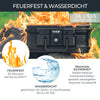 Feuerfeste und wasserdichte Dokumentenbox von HMF in DIN A5 in Schwarz