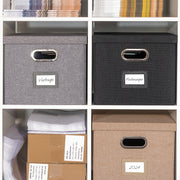 Aufbewahrungsbox für Hängeregister passend für Kallax im DIN A4 Format in Grau