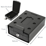 Anschraubbare Box von HMF in Schwarz
