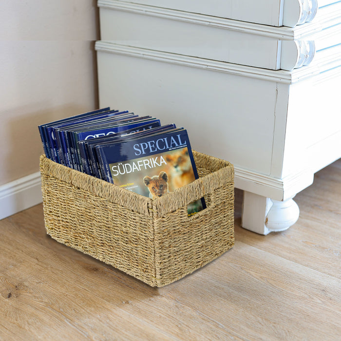 Aufbewahrungskorb aus Seegras für Billy Regale, HMF, 35 x 25 x 20 cm