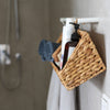 Hängekorb geflochten aus nachhaltiger Wasserhyazinthe Aufbewahrungskorb zum Aufhängen 40 x 15 x 15 cm