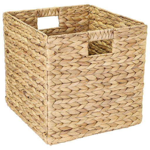 Aufbewahrungskorb Korb geflochten aus Wasserhyazinthe Seegras passend für Kallax HMF 37240 32 x 34.5 x 32 cm