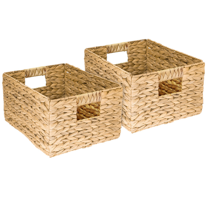 Aufbewahrungskorb, Korb geflochten aus Wasserhyazinthe Seegras, HMF 372410