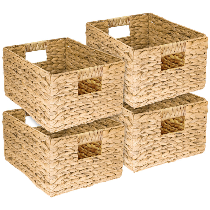 Aufbewahrungskorb, Korb geflochten aus Wasserhyazinthe Seegras, HMF 372410