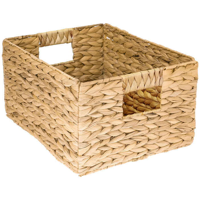 Aufbewahrungskorb, Korb geflochten aus Wasserhyazinthe Seegras, HMF 372410