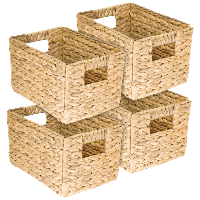 Faltkorb HMF 37242-S4 Wasserhyazinthe 4er Set Größe M 32x23x20 cm