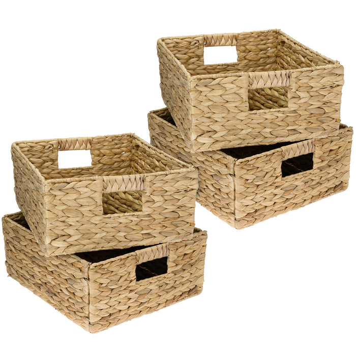 Flechtkorb HMF 37243-S4 4er Set für Kallax 30x34x15 cm