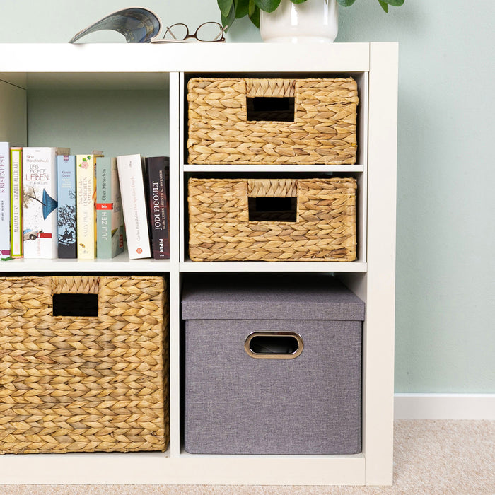 Flechtkorb HMF 37243-S4 4er Set für Kallax 30x34x15 cm