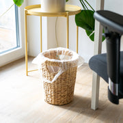 Papierkorb eckig aus Wasserhyazinthe fürs Büro von HMF