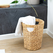 Papierkorb eckig aus Wasserhyazinthe fürs Büro von HMF