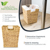 Papierkorb eckig aus Wasserhyazinthe fürs Büro von HMF