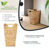 Papierkorb eckig aus Wasserhyazinthe fürs Büro von HMF