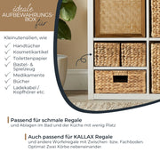 Aufbewahrungskorb Badezimmer aus Wasserhyazinthe 38 cm von HMF 2 Stück