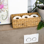 Aufbewahrungskorb Badezimmer aus Wasserhyazinthe, 38 cm, HMF, 1 Stück