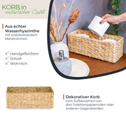 Aufbewahrungskorb Badezimmer aus Wasserhyazinthe 38 cm von HMF 1 Stück