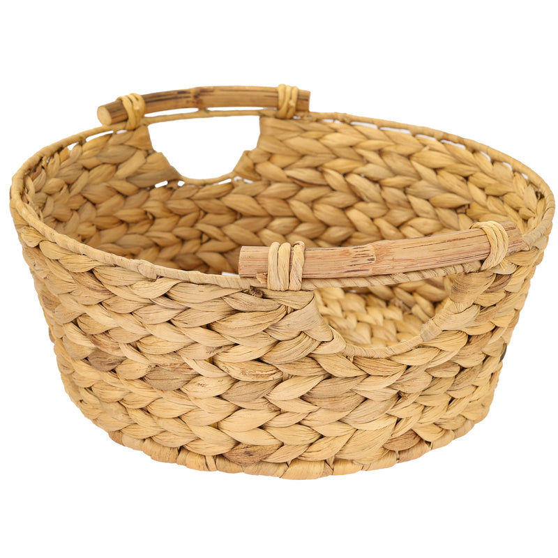 Runder Aufbewahrungskorb 30 cm mit Holzgriffen von HMF