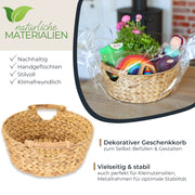 Runder Aufbewahrungskorb 30 cm mit Holzgriffen von HMF