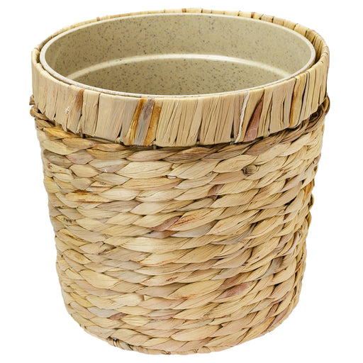 HMF 37280-25CM Blumentopf rund geflochten 25 cm Durchmesser