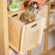 Zusammensteckbare Holzbox 32 cm Weiß Aufbewahrungsbox passend für Kallax und Expedit