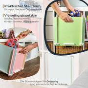 Zusammensteckbare Holzbox 32 cm Mehrfarbig Aufbewahrungsbox passend für Kallax und Expedit