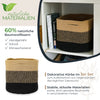 HMF Aufbewahrungskorb mit versteckten Griffen aus Baumwolle im 3er Set