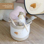 Aufbewahrungskorb aus Baumwolle, Elefant, HMF 39020-30CM-ELE, 30,5 x 30,5 cm