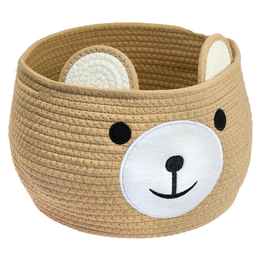 Aufbewahrungskorb mit versteckten Griffen für Kinderzimmer aus Baumwolle