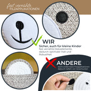 Aufbewahrungskorb mit versteckten Griffen für Kinderzimmer aus Baumwolle