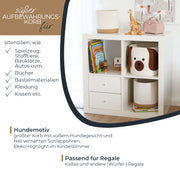Aufbewahrungskorb aus Baumwolle, 3er Set, Hund, HMF 39022-HUN