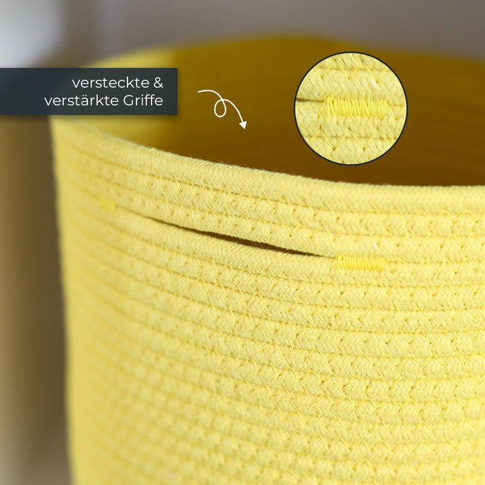 Aufbewahrungskorb aus Baumwolle, 3er Set, Tiger, HMF 39022-TIG