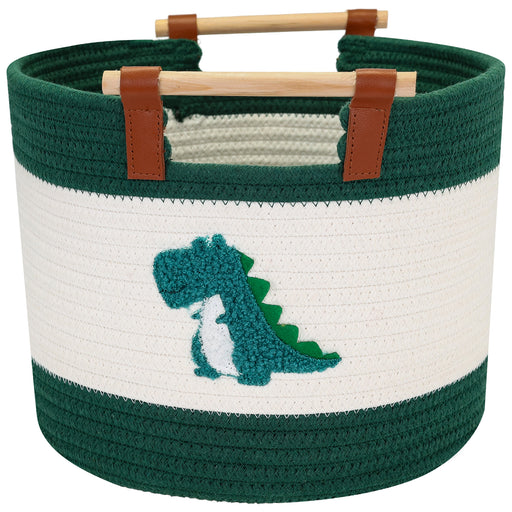 Aufbewahrungskorb aus Baumwolle, Dinosaurier, HMF 39023-DIN, 30 x 24 cm