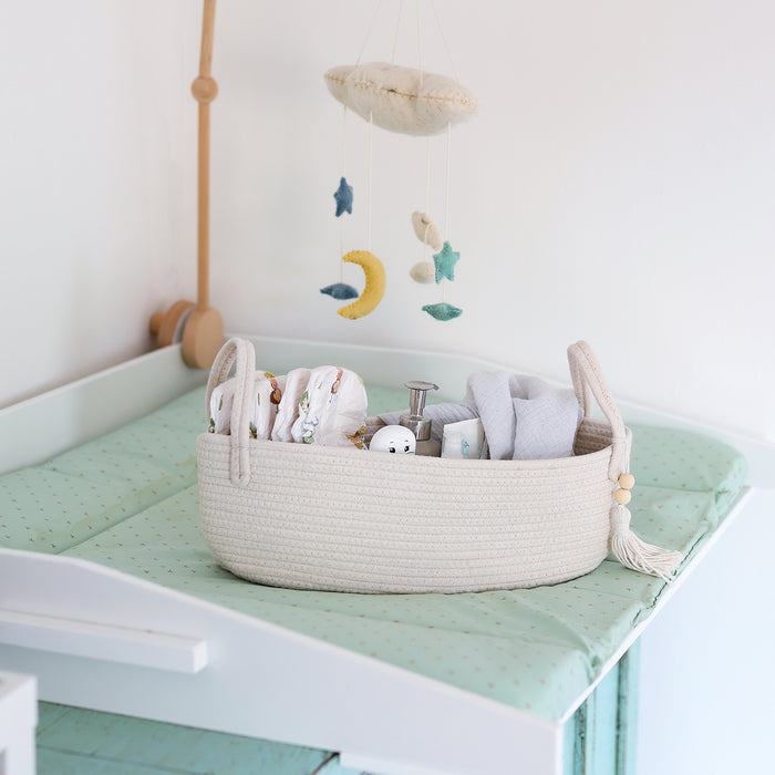 Baumwollkorb Badezimmer, Korb für Toilettenpapier, HMF 39030-38CM-30, 38,5x15,5x14cm