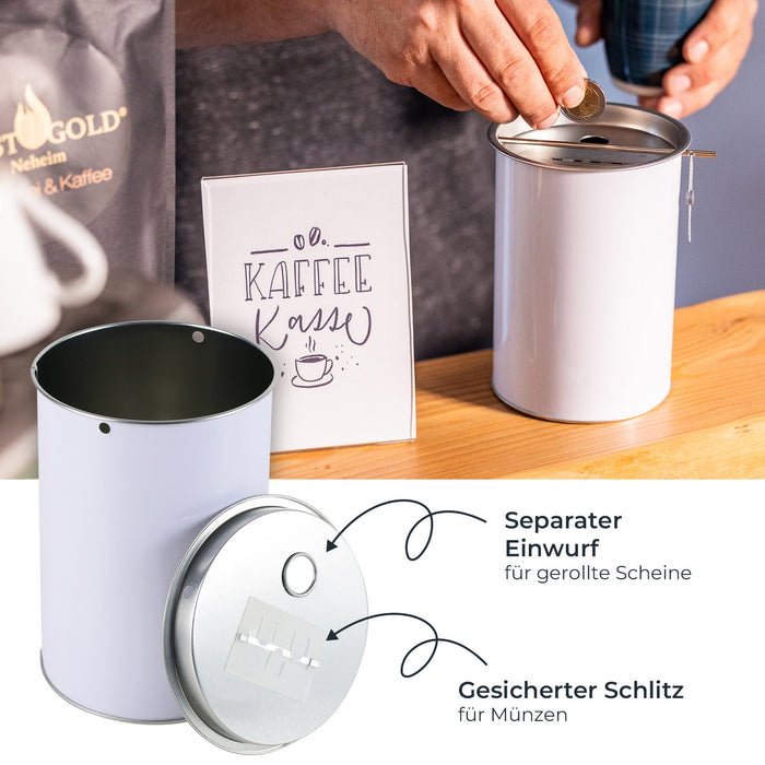 Spendendose von HMF mit den Maßen 14.5 x 10 cm in Lichtgrau