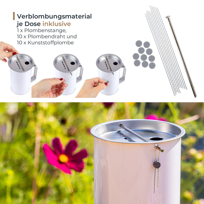 Spendendose von HMF mit den Maßen 14.5 x 10 cm in Lichtgrau