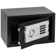 Möbeltresor mit einem Elektronikschloss von HMF mit den Maßen 31 x 20 x 20 cm in Schwarz