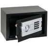 Möbeltresor mit einem Elektronikschloss von HMF mit den Maßen 31 x 20 x 20 cm in Schwarz
