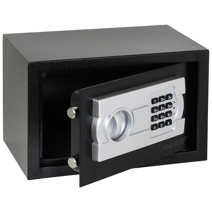 Möbeltresor mit einem Elektronikschloss von HMF mit den Maßen 31 x 20 x 20 cm in Schwarz