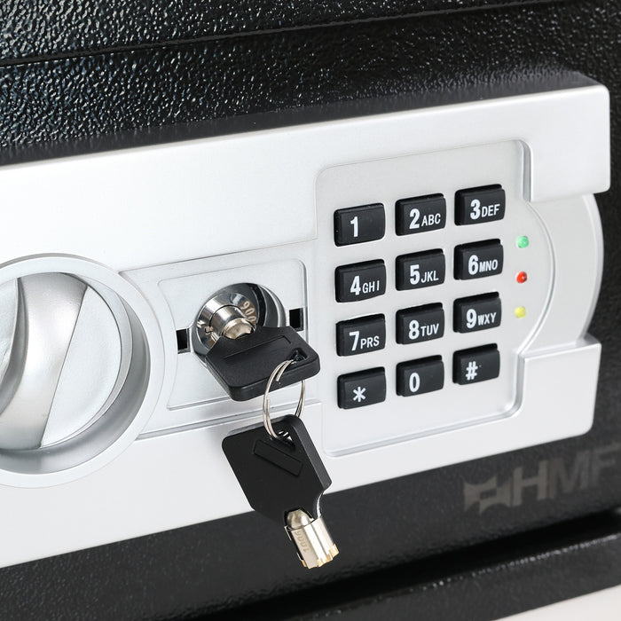 Möbeltresor mit Elektronikschloss von HMF mit den Maßen 35 x 25 x 25 cm in Anthrazit