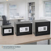 Möbeltresor mit Elektronikschloss von HMF mit den Maßen 38 x 30 x 30 cm in schwarz
