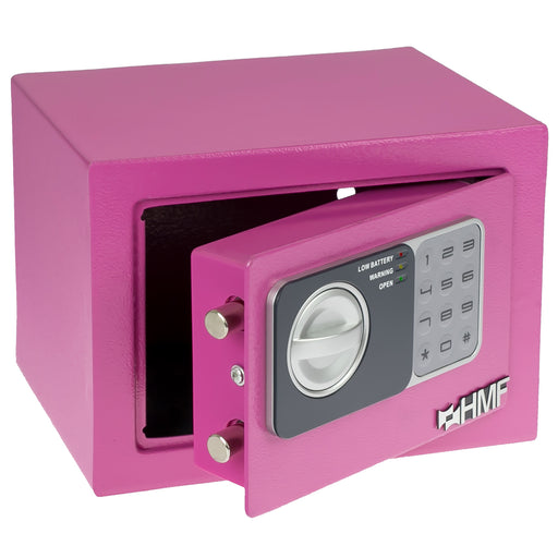 Möbeltresor mit Elektroschloss von HMF mit 23 cm Breite in Pink