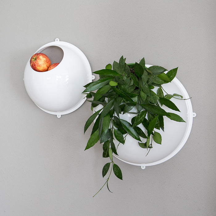 Wandregal Acrylhalbkugel HMF 46600 Hängedisplay Weiß