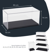 Acryl Vitrine für Modellautos Figuren HMF 46801 30 x 15 x 14 cm quer robust