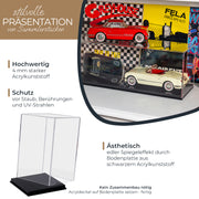 Acryl Vitrine für Modellautos Figuren HMF 46801 14 x 14 x 22 cm hoch Staubschutz